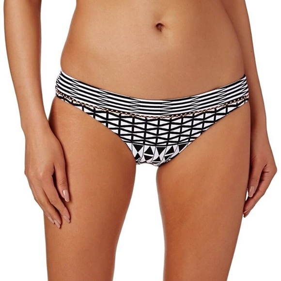 Seafolly Modern Geometry Tribal Hipster Bikini Bottoms Australia 14 US 10 - Picture 1 of 7